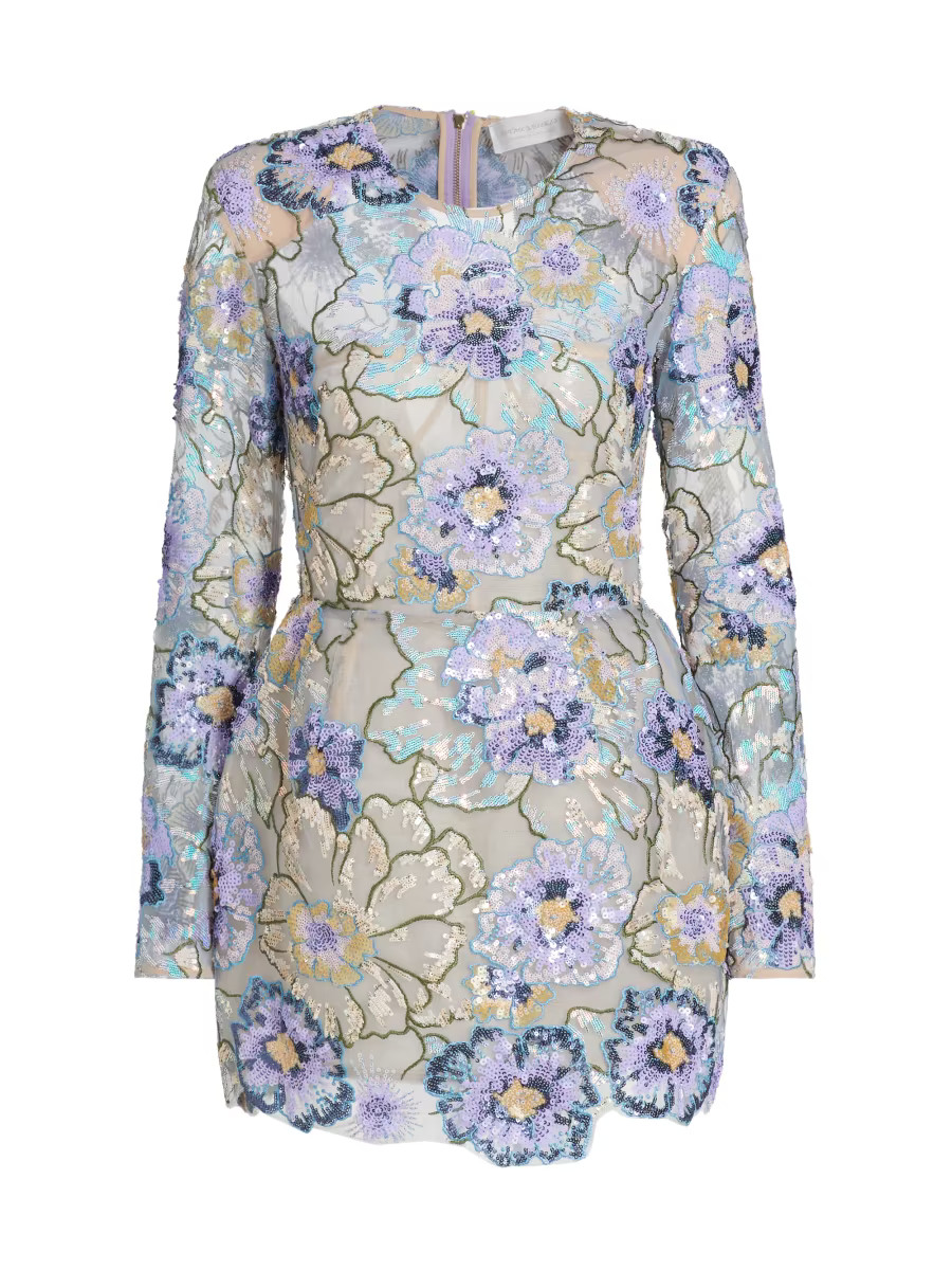 Violet Embellished Mini Dress | Saks Fifth Avenue