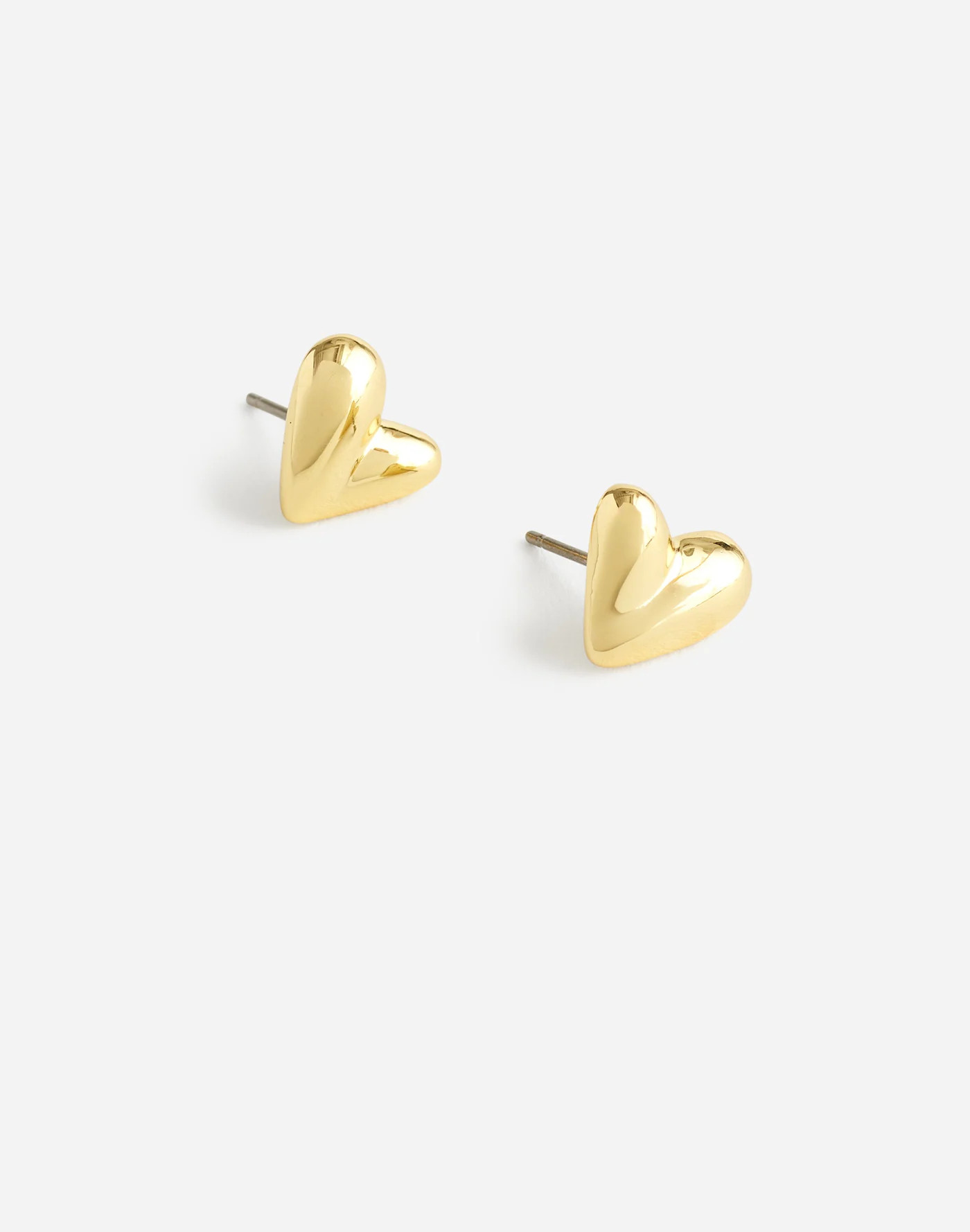 Sculptural Heart Stud Earrings | Madewell | Madewell