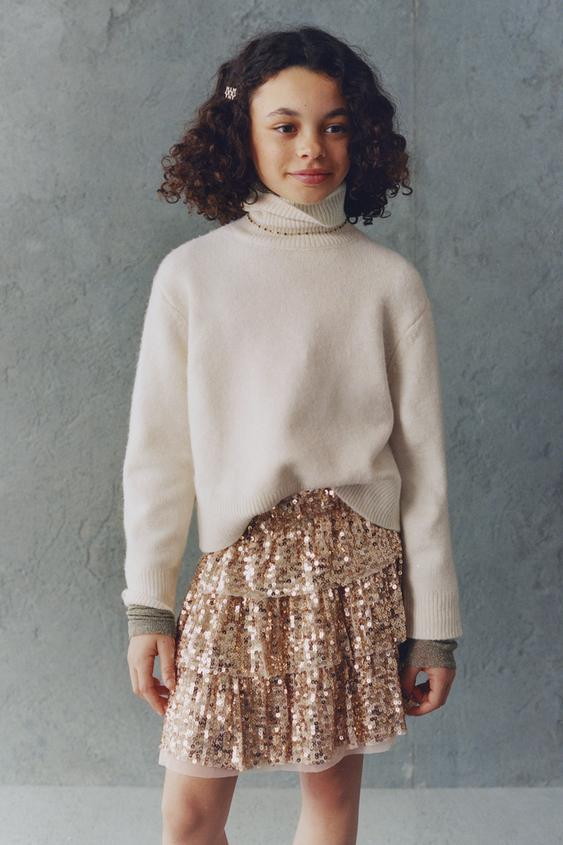 PLAIN KNIT TURTLENECK SWEATER | Zara US