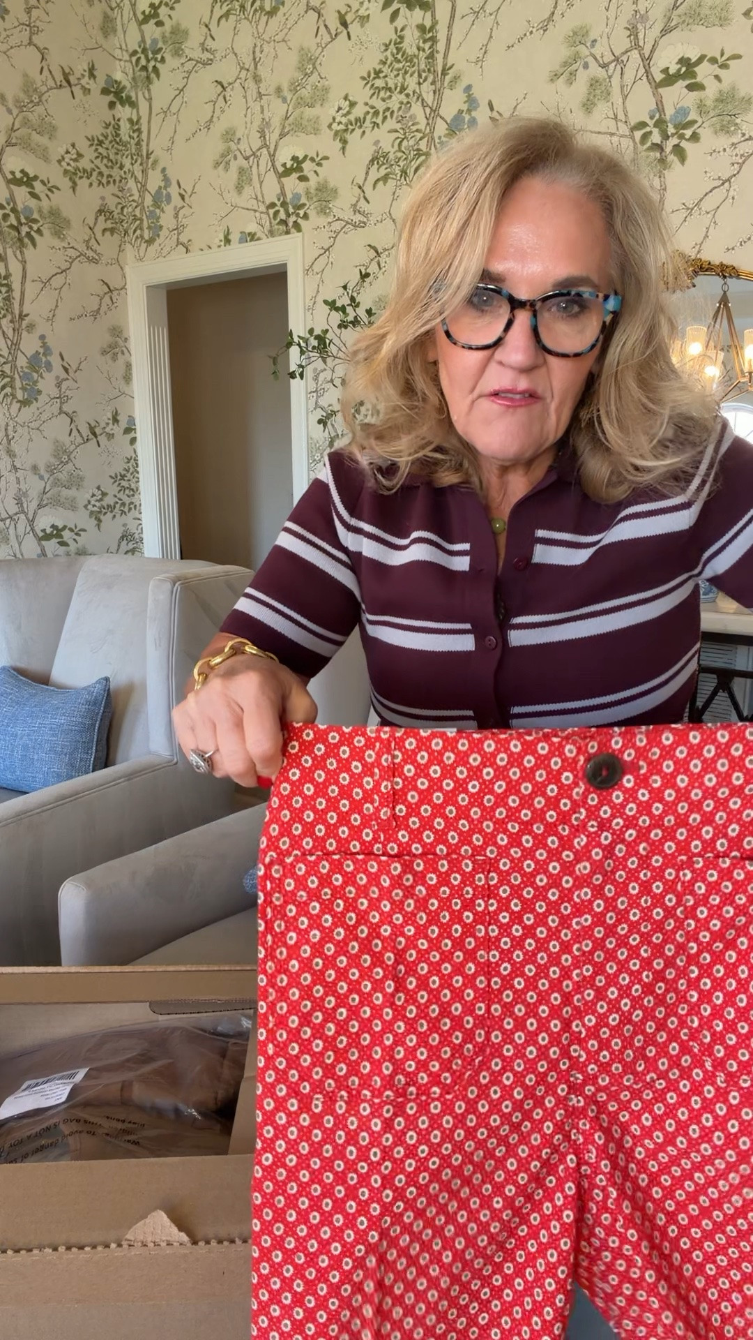 Unboxing a few new anthro items! 
Collette pants are full length. Get the petite if you’re 5’4 or under! They’re long. 
This faux  bag is a statement and fabulous!
I would get the insert for it though because it’s not very structured
The Mabel top and plaid? Yes, please I wear a small.

#LTKOver40 #LTKdayinmylife #LTKPetite