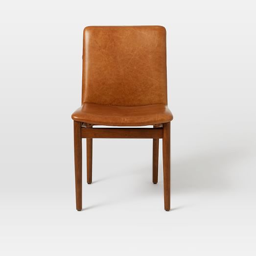 Framework Leather Dining Chair - Saddle | West Elm (US)
