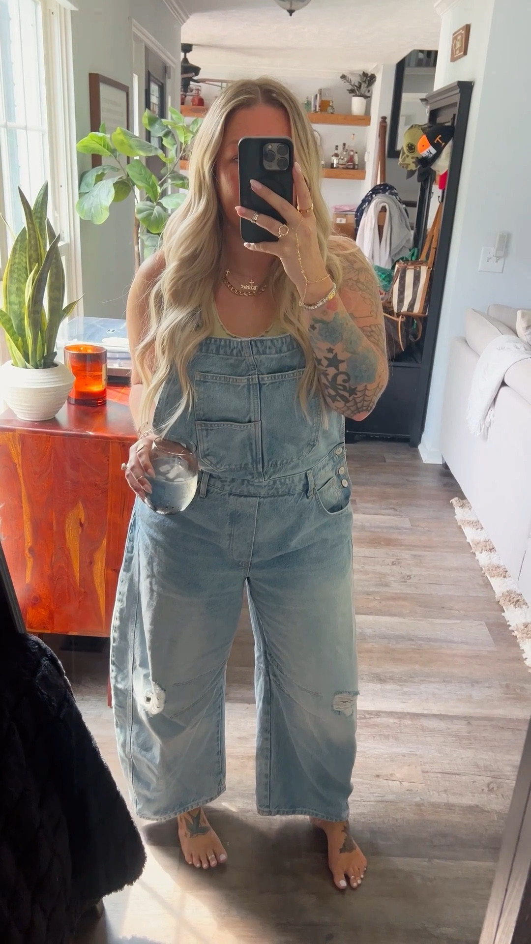 Summer uniform large in overalls
M/L in tank 

#LTKMidsize #LTKSummerEdit