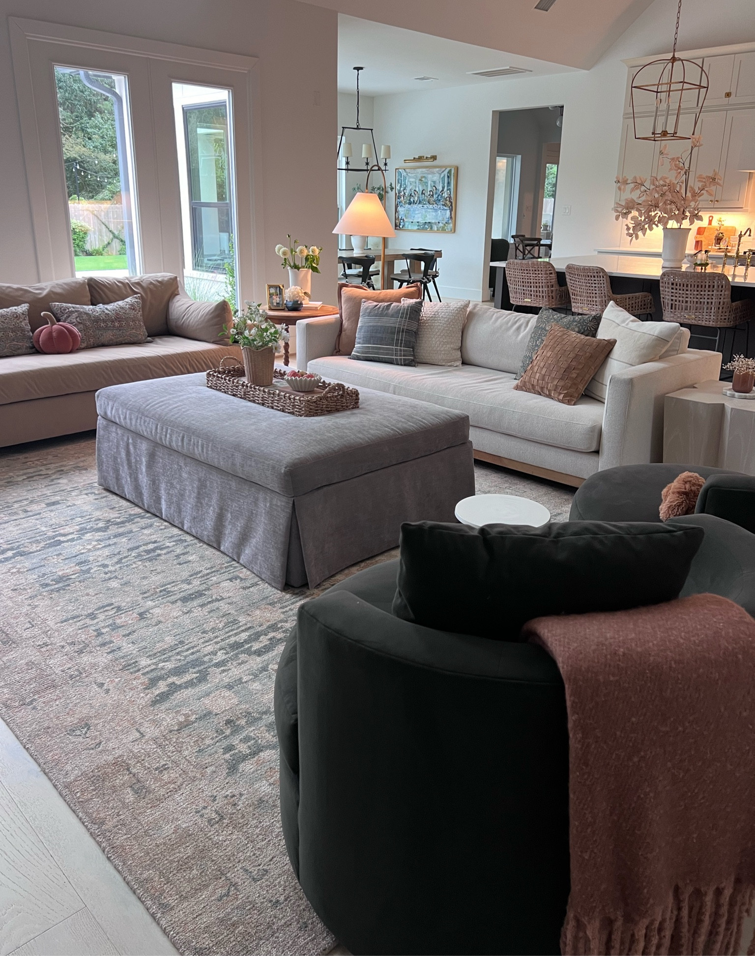 Changed some pillows and throws, added warmer tones for fall. 

#LTKStyleTip #LTKSeasonal #LTKHome