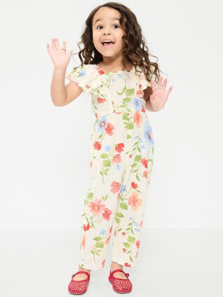 Printed Ruffled Jumpsuit for Toddler Girls | Old Navy (US)