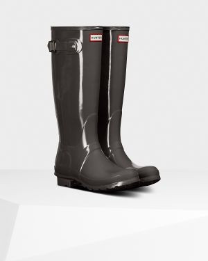 Women's Original Tall Gloss Rain Boots | Hunter (US and CA)