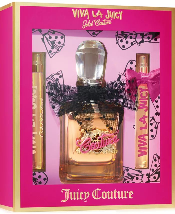 Juicy Couture 3-Pc. Viva La Juicy Gold Couture Eau de Parfum Gift Set - Macy's | Macy's