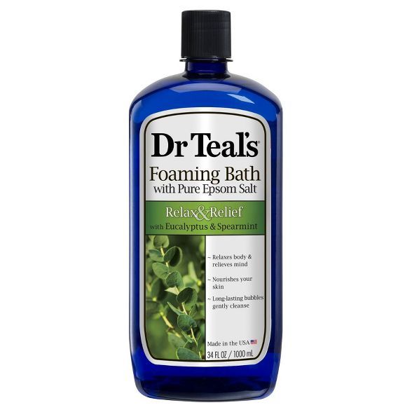 Dr Teal's Eucalyptus & Spearmint Epsom Bath Foam - 34 fl oz | Target