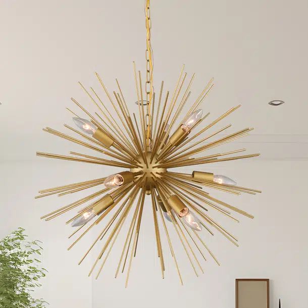 Chisem 9 - Light Gold Sputnik Pendant | Wayfair North America