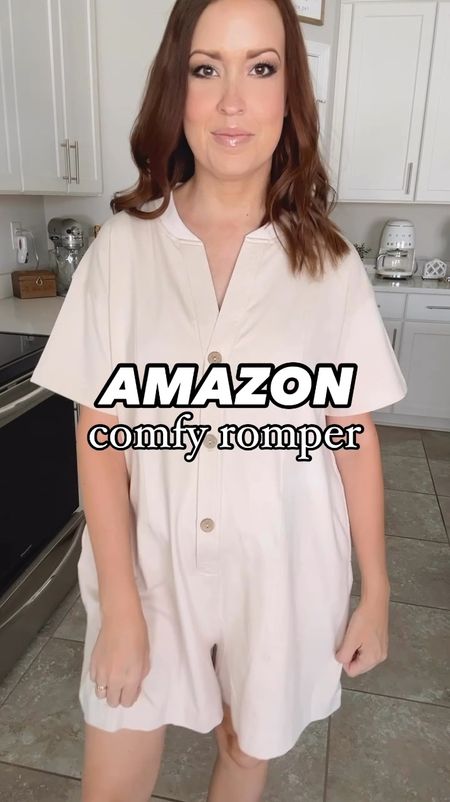 Amazon Comfy Romper 🤎

#LTKVideo #LTKSeasonal #LTKMidsize