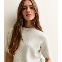 Women's Petite Light Grey Short Sleeve Top New Look | New Look (UK)