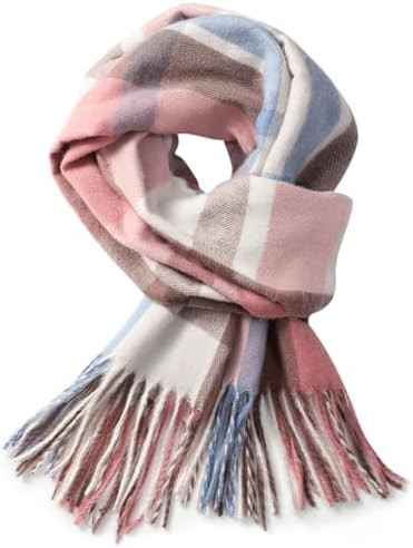 Winter Scarfs for Women - Womens Scarf Fashion Cashmere Scarf Plaid for Winter, 79" x 28",Warm Lo... | Amazon (US)