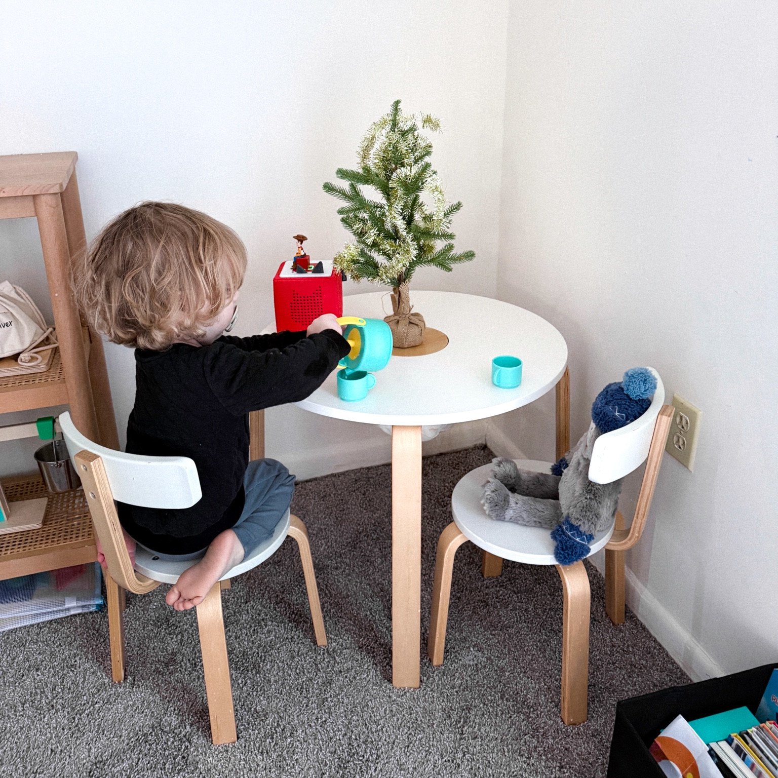 Jasper having a ‘tea party’ with his Yeti Kin, and listening to Toy Story (his fav) on his Toniebox ✨🫖🎶

#LTKFamily #LTKGiftGuide #LTKKids