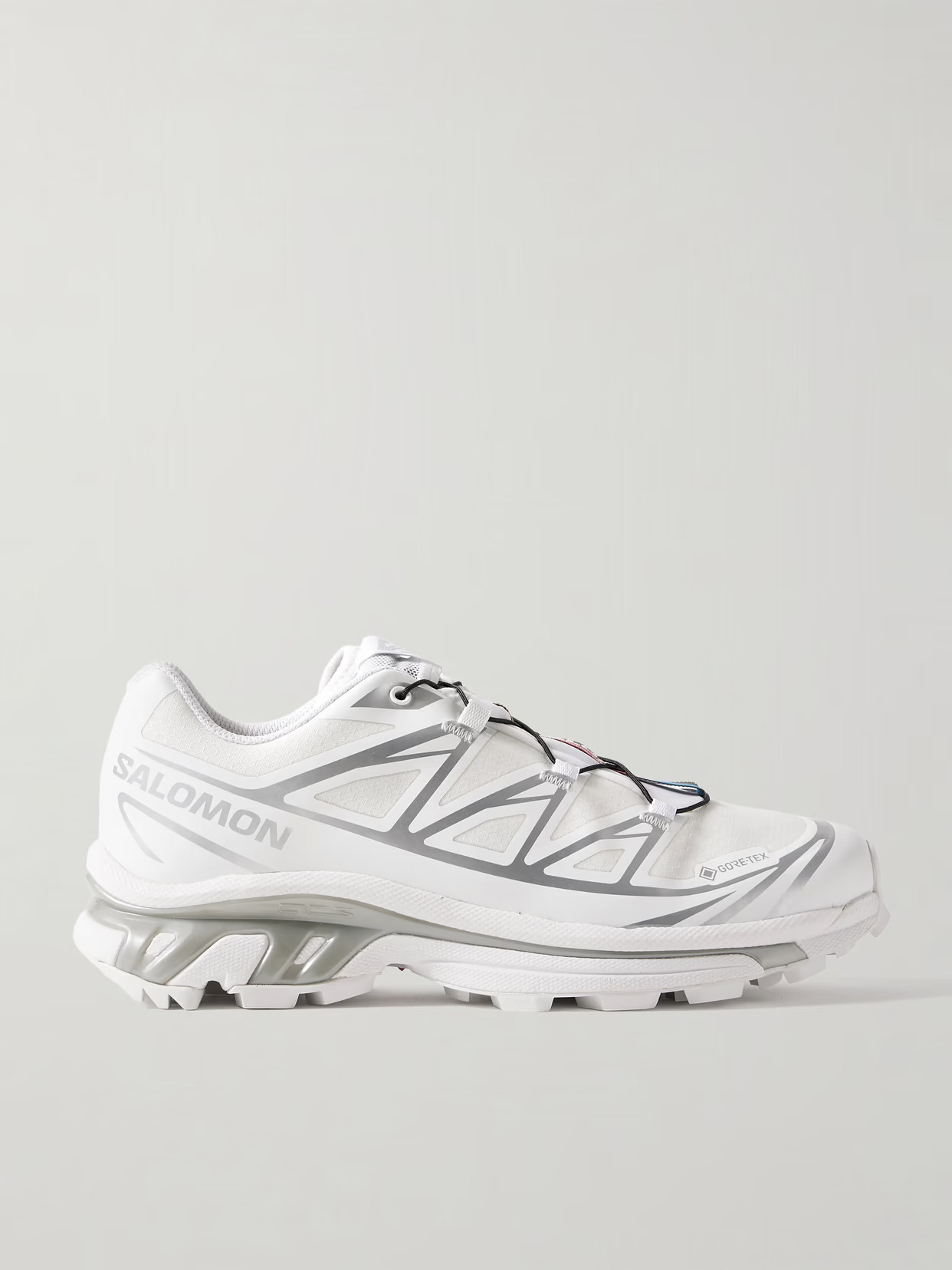 Salomon - Xt-6 Gore-tex Rubber-trimmed Mesh Sneakers - White | NET-A-PORTER (US)