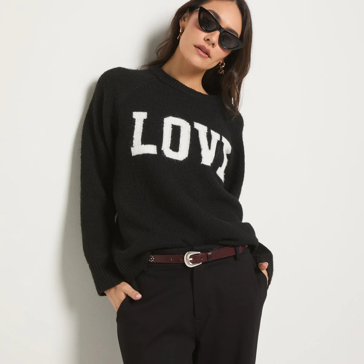 "Love" Graphic Sweater | Seventy Eight and Sunny
