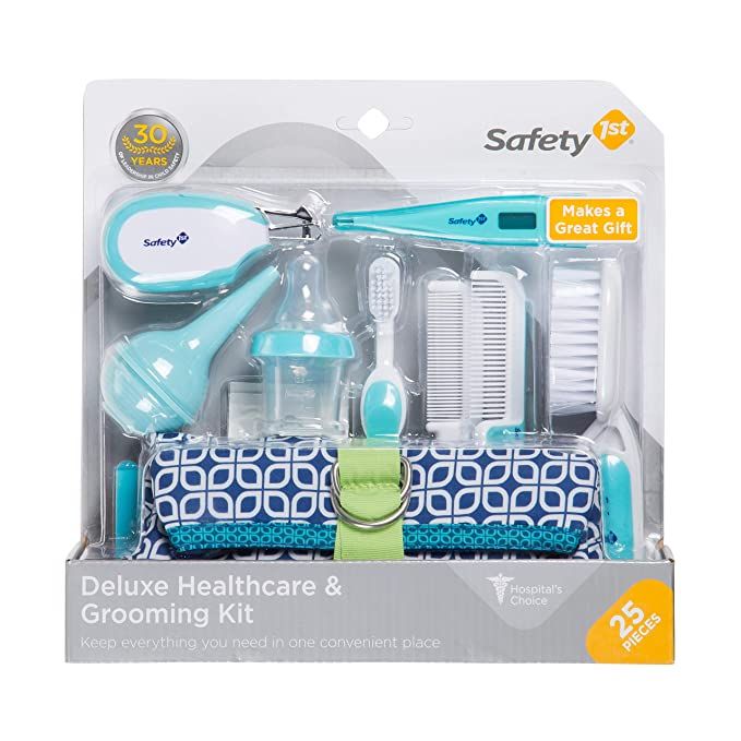 Safety 1st Deluxe 25-Piece Baby Healthcare and Grooming Kit (Arctic Blue) | Amazon (US)
