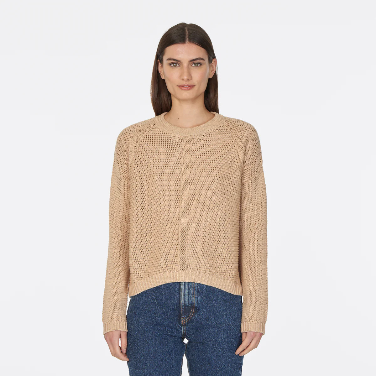 Open Stitch Crew in Butterscotch | Autumn Cashmere | Autumn Cashmere