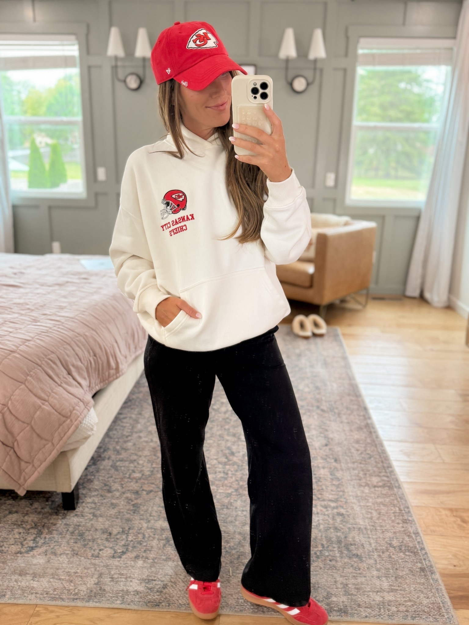 In our supportive bridesmaid era for Taylor and Travis! 
Abercrombie Chiefs 

#LTKActive #LTKSaleAlert #LTKStyleTip