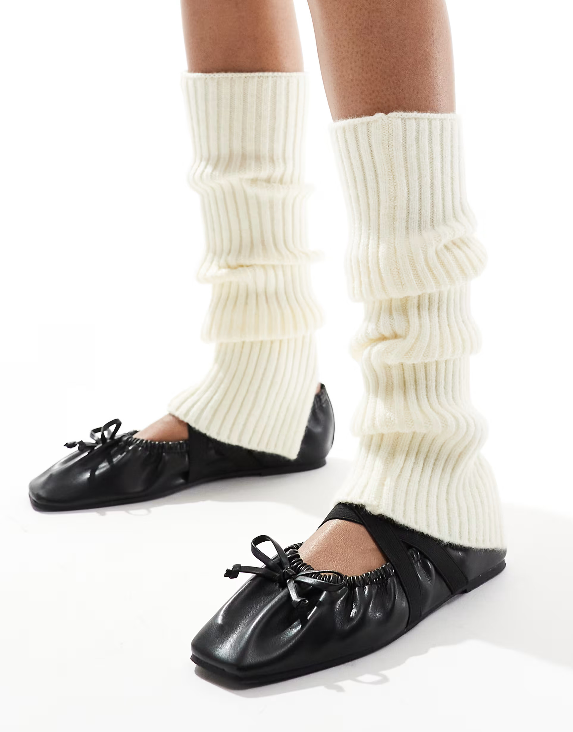 My Accessories – Gestrickte Beinstulpen in Creme mit Schlitz | ASOS (Global)