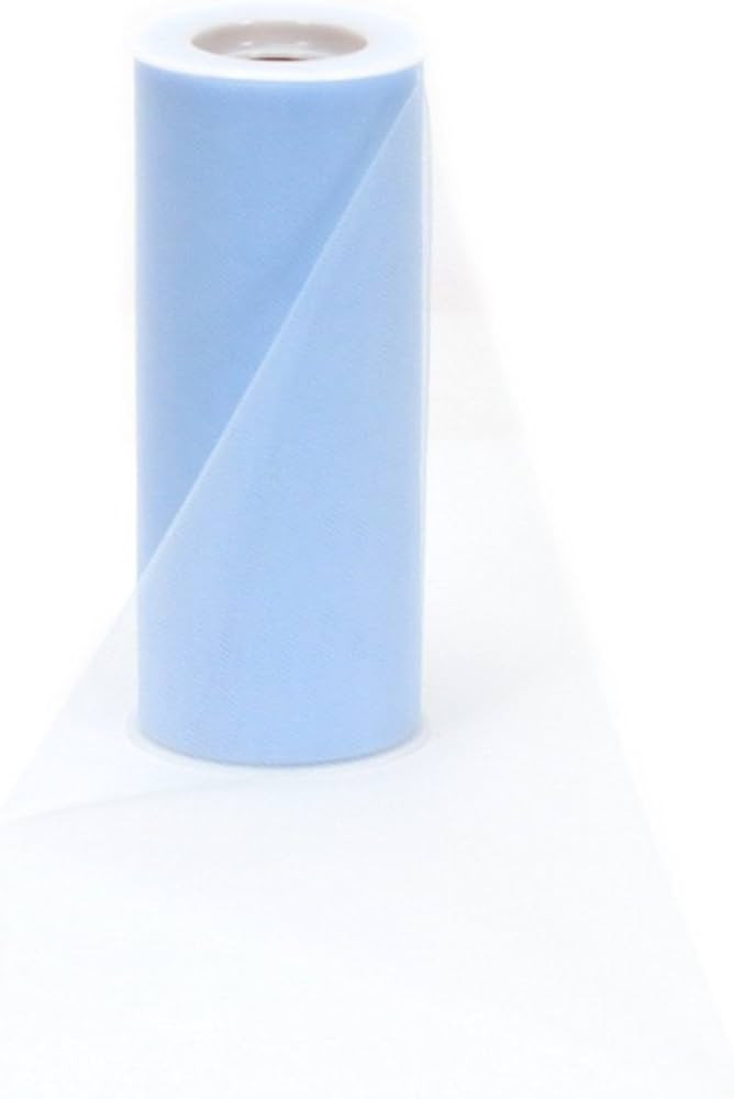 Offray Tulle Craft Ribbon, 6-Inch by 25-Yard Spool, Blue | Amazon (US)