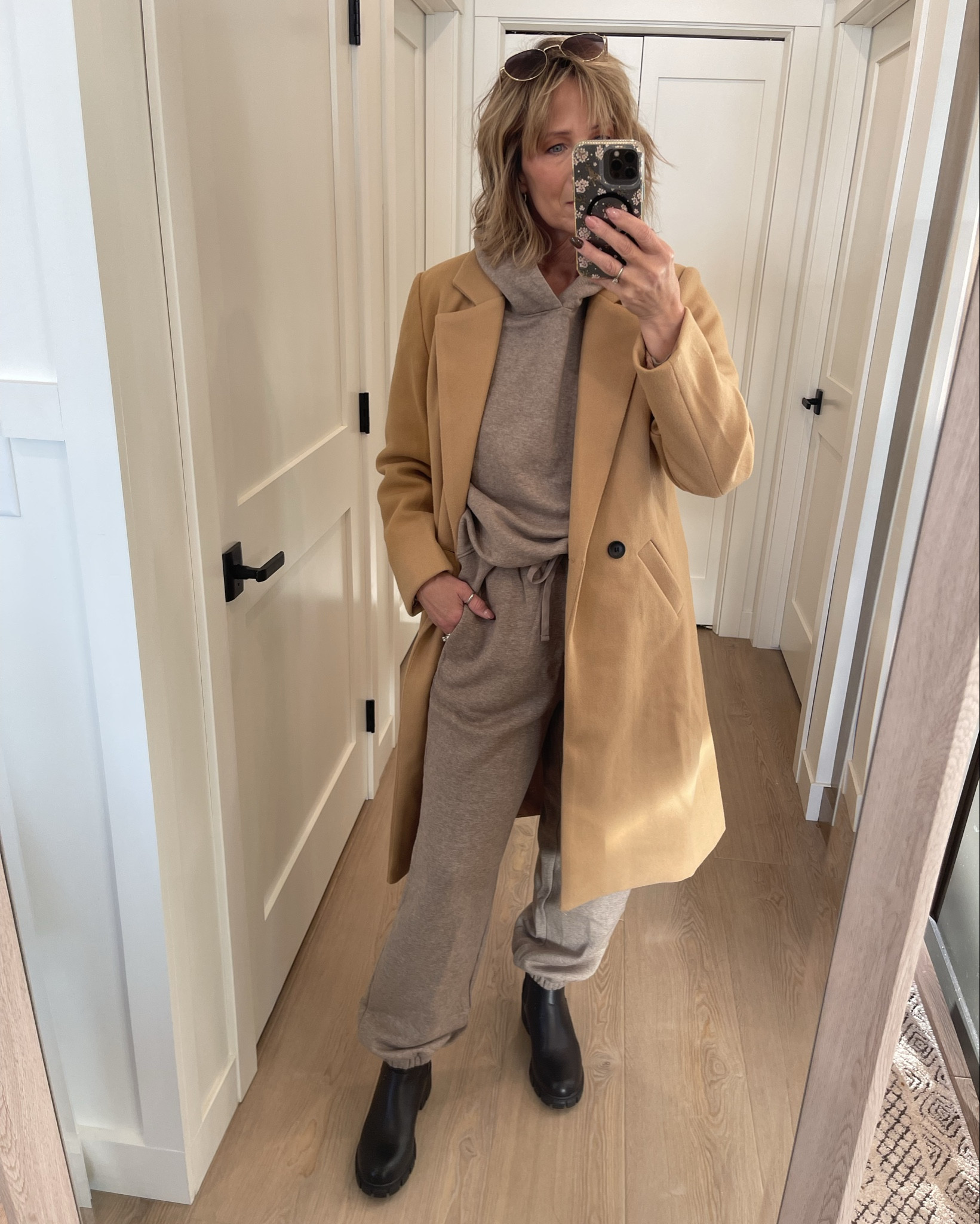 Matching joggers set, cardigan sweater & corduroy jacket on sale American Eagle & Aerie.

Amazon Coat - med tts
Lug Boots / tts 

casual, comfy, mom on the go looks, over 40 style, fall outfits, affordable clothing 

#LTKOver40 #LTKSeasonal #LTKSaleAlert