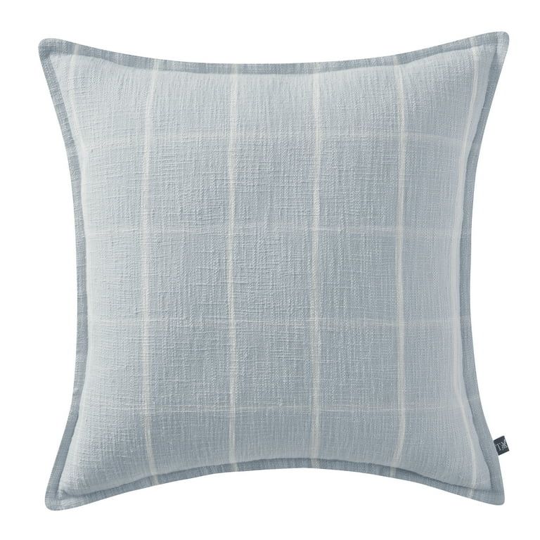 My Texas House 22" x 22" Light Blue Sienna Reversible Cotton Decorative Pillow Cover - Walmart.co... | Walmart (US)