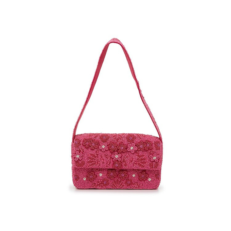 Kelly & Katie Floral Beaded Shoulder Bag | Women's | Pink | Size Not Applicable | Handbags | Mini Bag | DSW