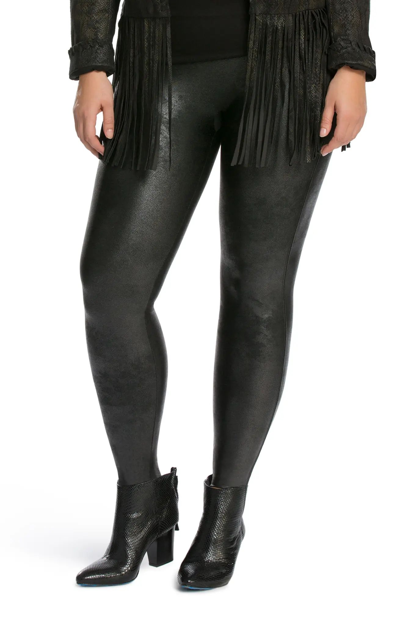 Plus Size Women's Spanx Faux Leather Leggings | Nordstrom