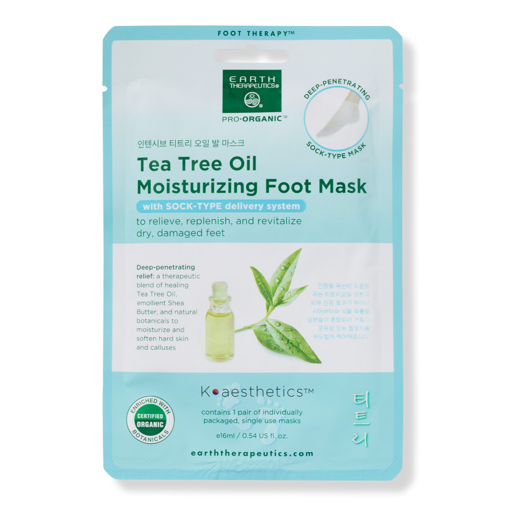 Earth Therapeutics Tea Tree Oil Moisturizing Foot Mask | Ulta