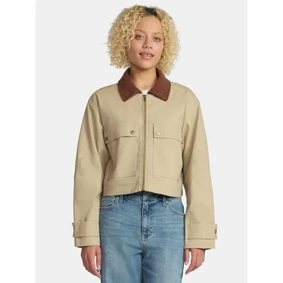 No Boundaries Trucker Jacket, Women's - Walmart.com | Walmart (US)
