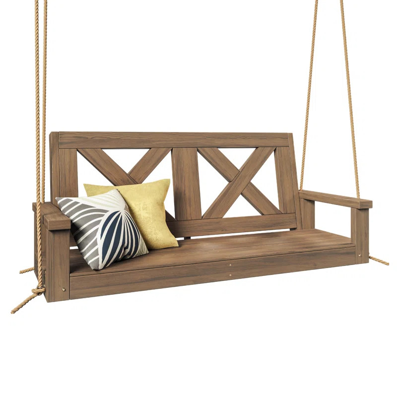 Leriyah Heavy duty 700 Lb farmhouse porch swing | Wayfair North America