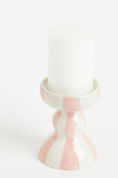 Stoneware candle holder | H&M (UK, MY, IN, SG, PH, TW, HK)
