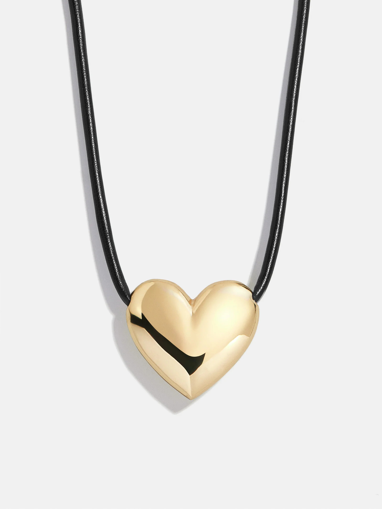 Millie Bubble Heart Cord Necklace - Gold | BaubleBar
