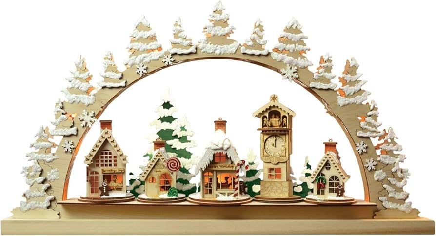 Old World Christmas Schwibbogen (GCD115) Tealight Display, Multi | Amazon (US)