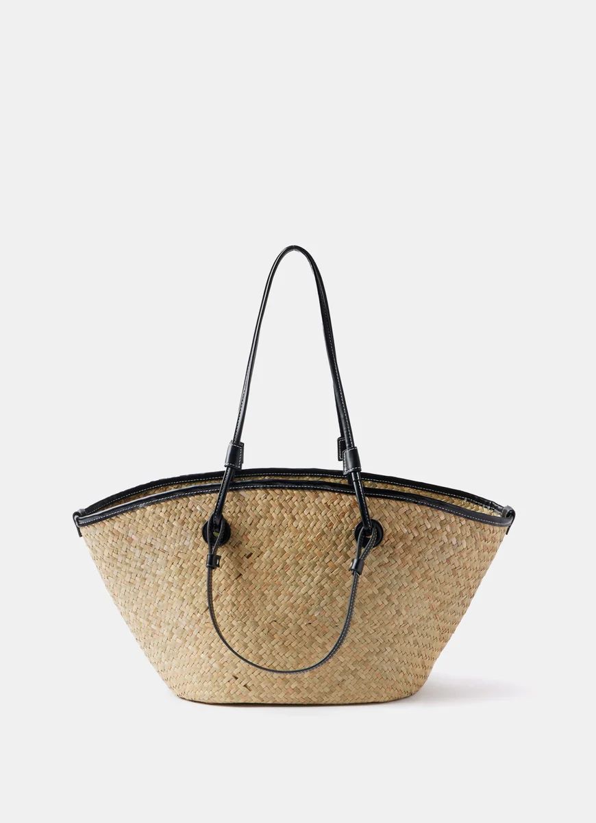 Neutral Woven Basket Bag | Mint Velvet