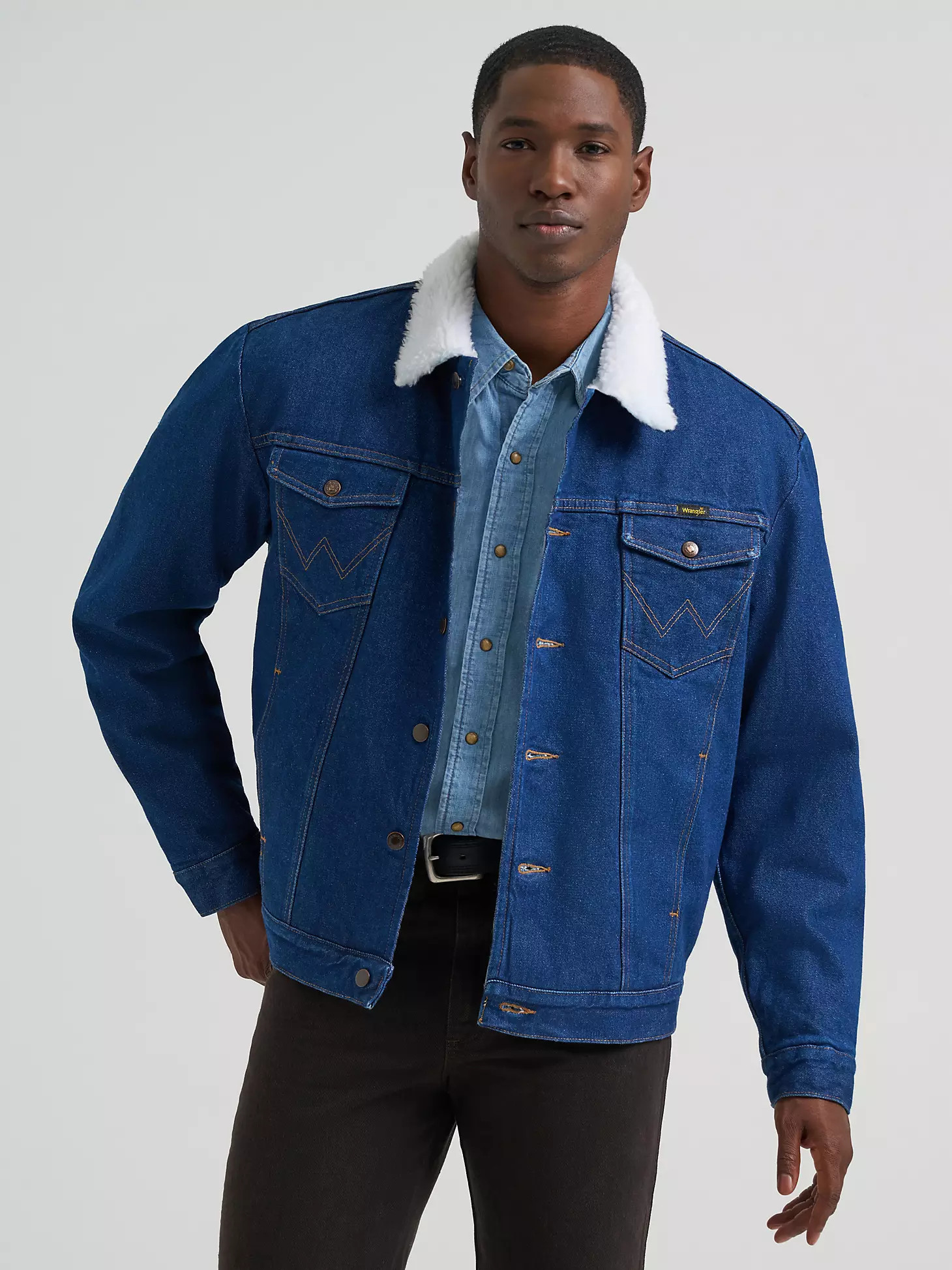 Wrangler® Western Sherpa Lined Denim Jacket | Wrangler