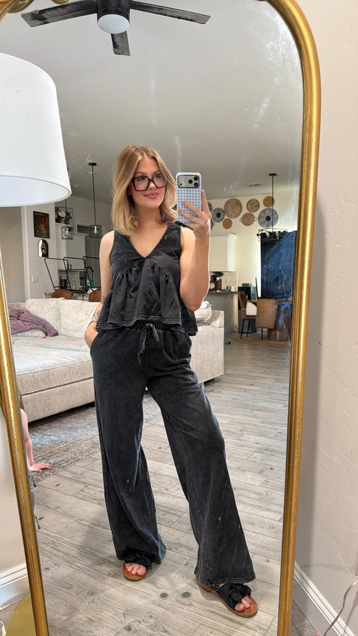 the cutest coziest set🪩🖤 #LTKspringfashion 

#LTKmomlife #LTKPetite #LTKvlog