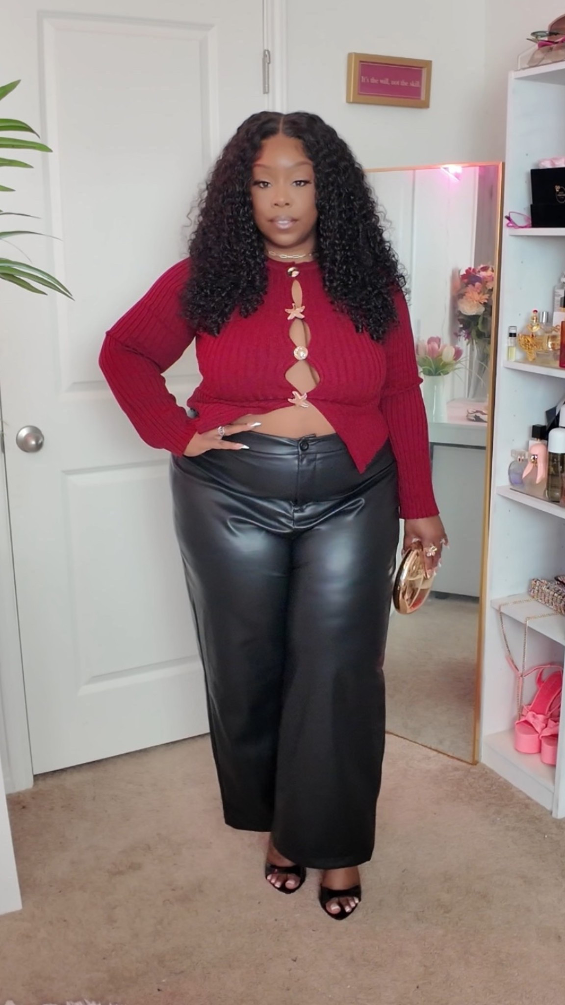 Dressy statement outfit maroon and gold ✨

#LTKPlusSize #LTKMidsize