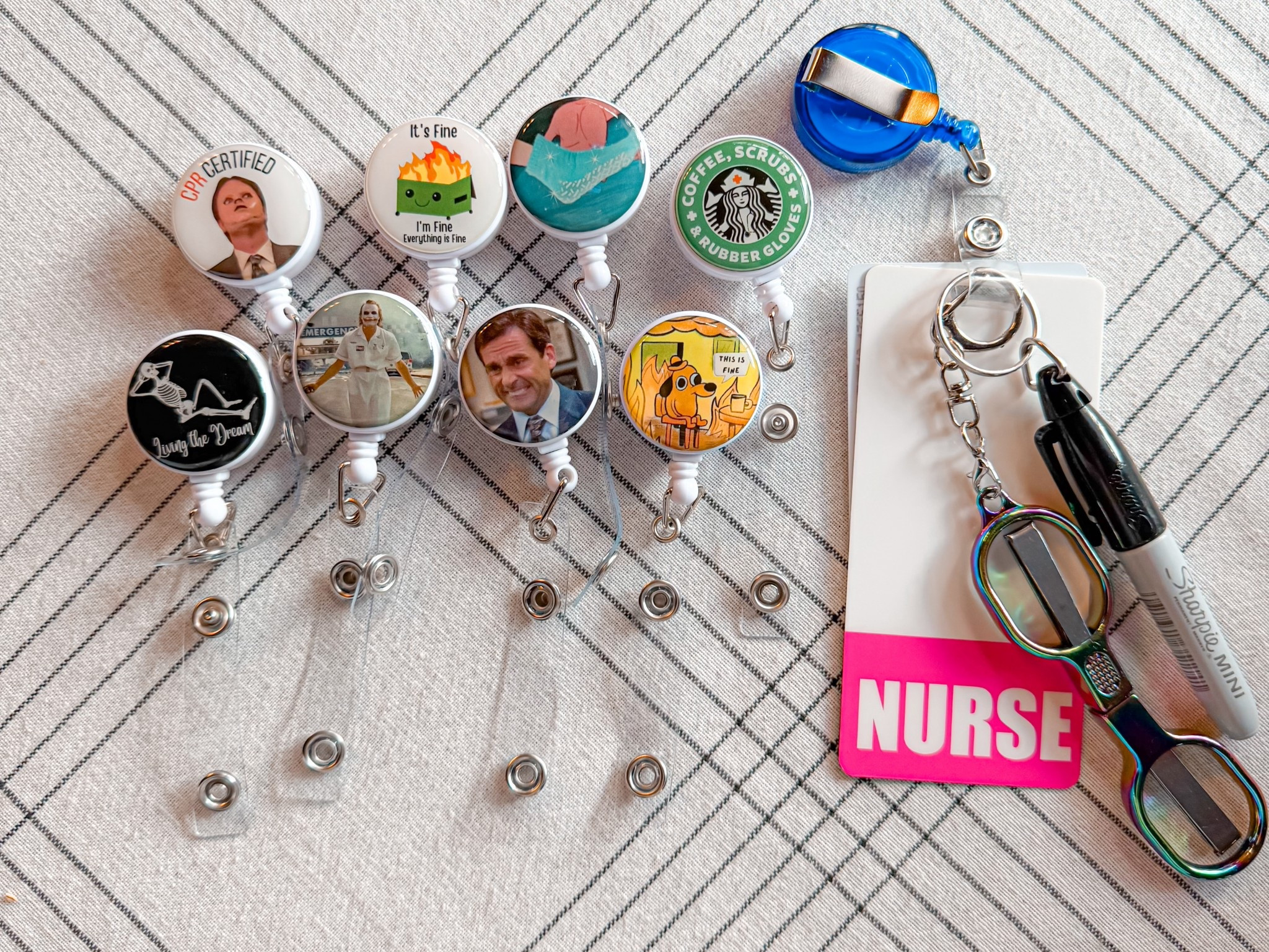 Funny/cute badge reels and accessories 🤭

#LTKGiftGuide #LTKStyleTip #LTKHoliday