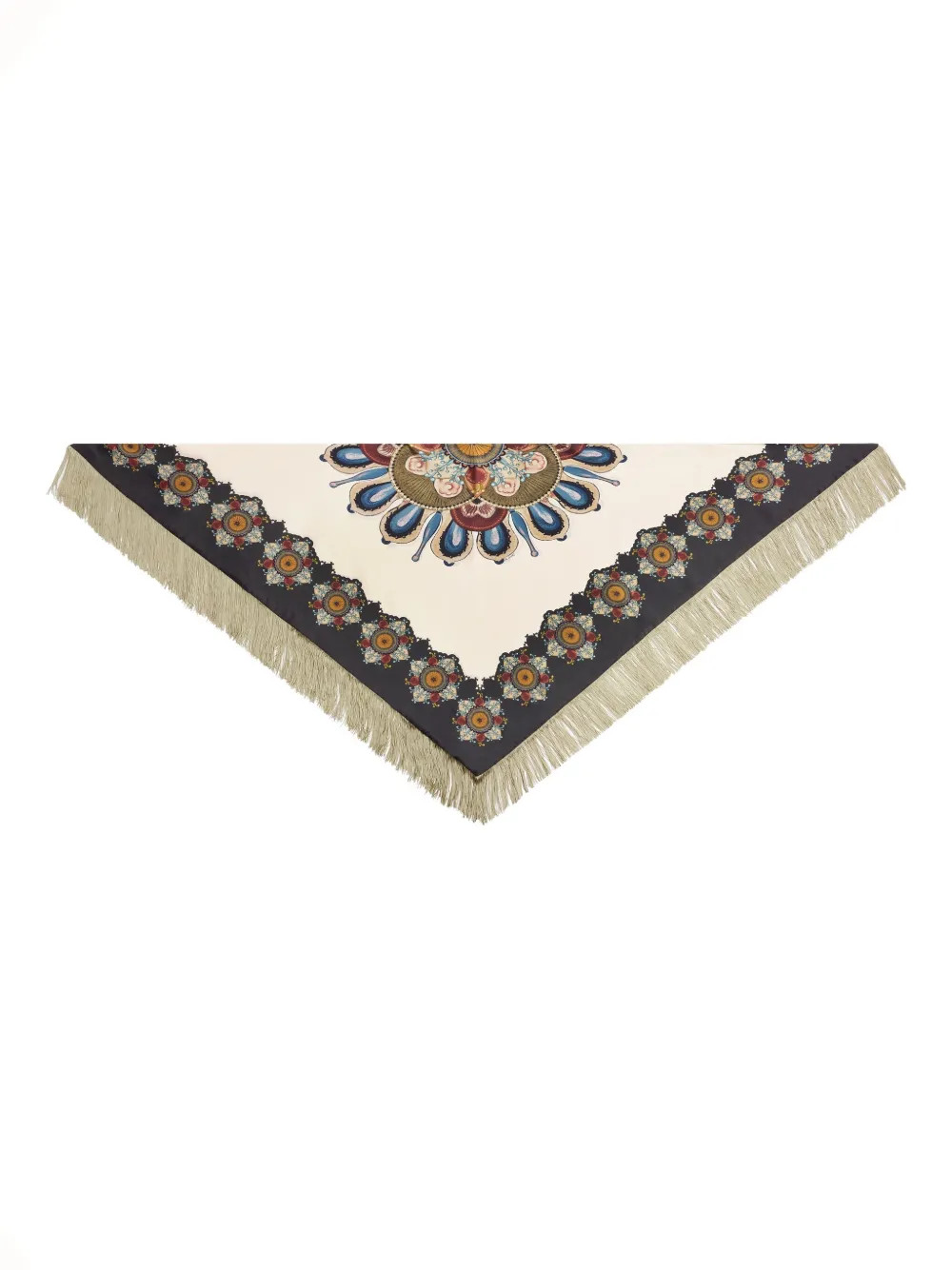 floral-print fringed scarf | Farfetch Global