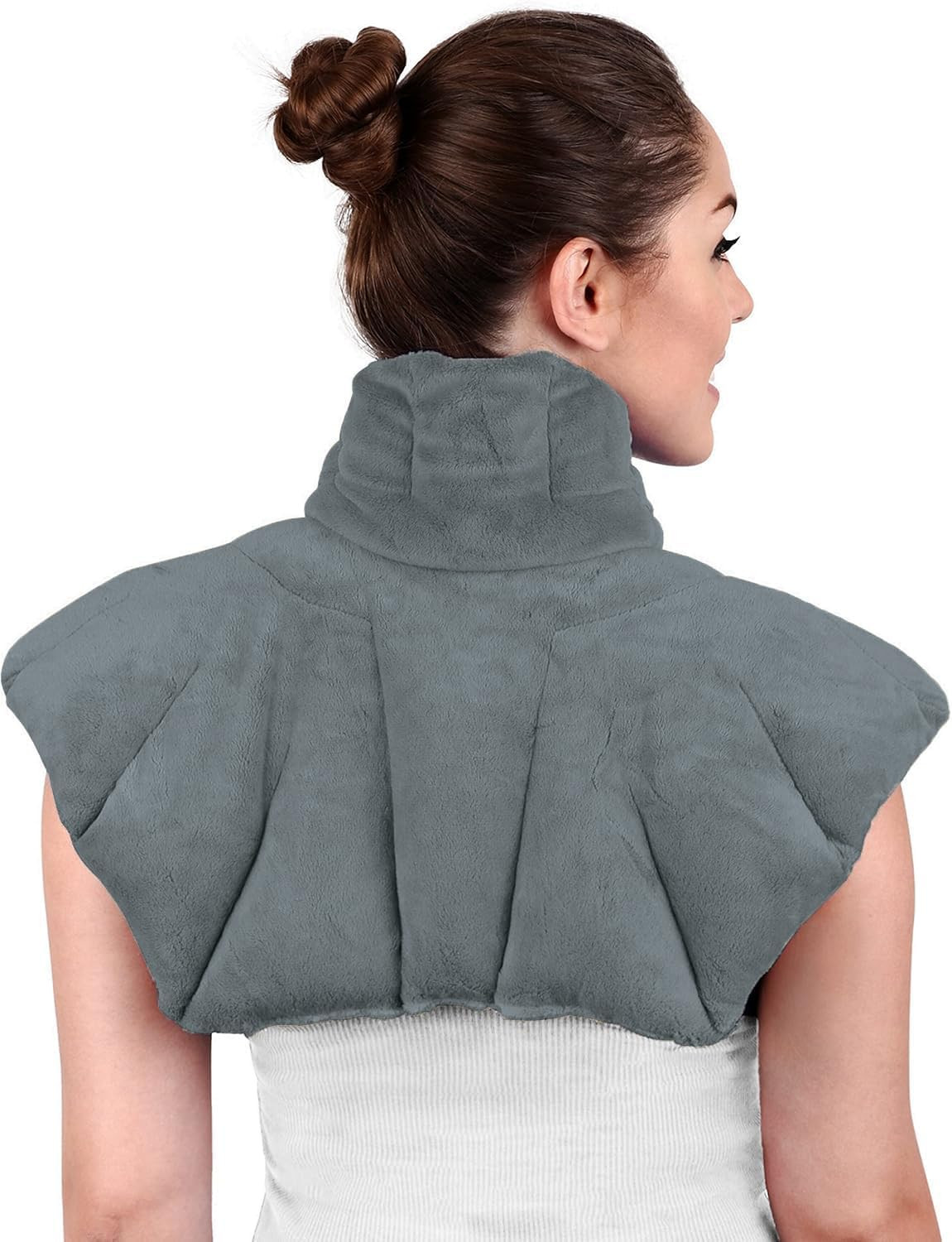 Microwavable Heating Pad for Neck, Shoulders, and Back by Joy & Grace | 5 Lb Weighted Neck & Shou... | Amazon (US)