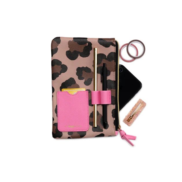 Leopard Classic Banded Pouch With Pen Loop | The Happy Planner