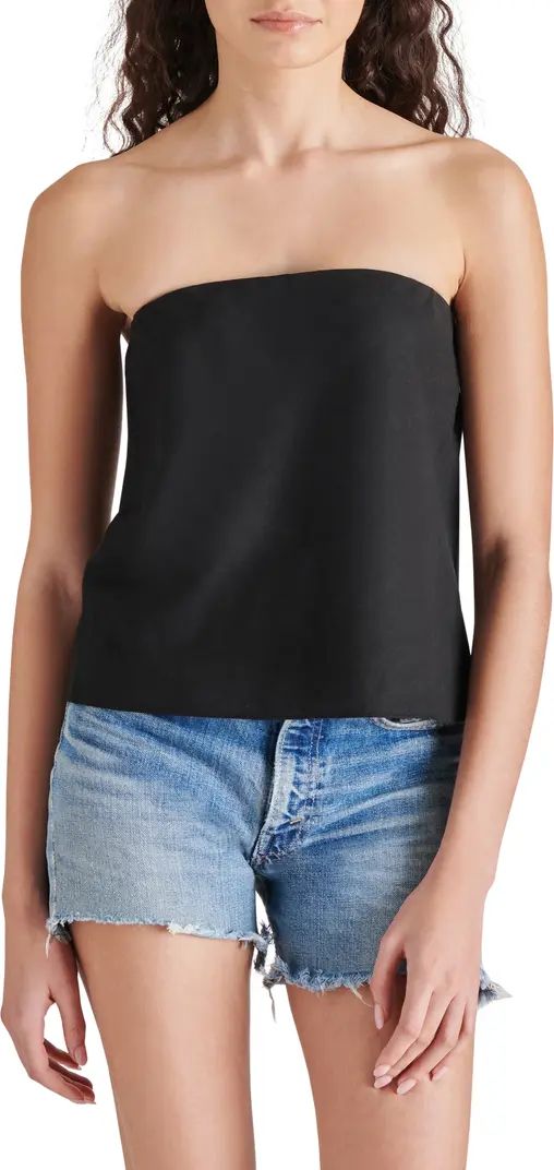 Steve Madden Jessamine Strapless Linen Blend Top | Nordstrom | Nordstrom