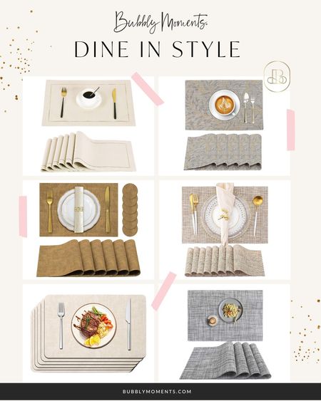 Add a hint of refined simplicity to your home decor with these understated place mats. Perfect for everyday use or special occasions, their elegant presence enhances the aesthetic appeal of your dining area. #RefinedSimplicity #EverydayElegance #ClassicCharm #SubtleSophistication #VersatileDesign

#LTKhome #LTKstyletip #LTKfamily