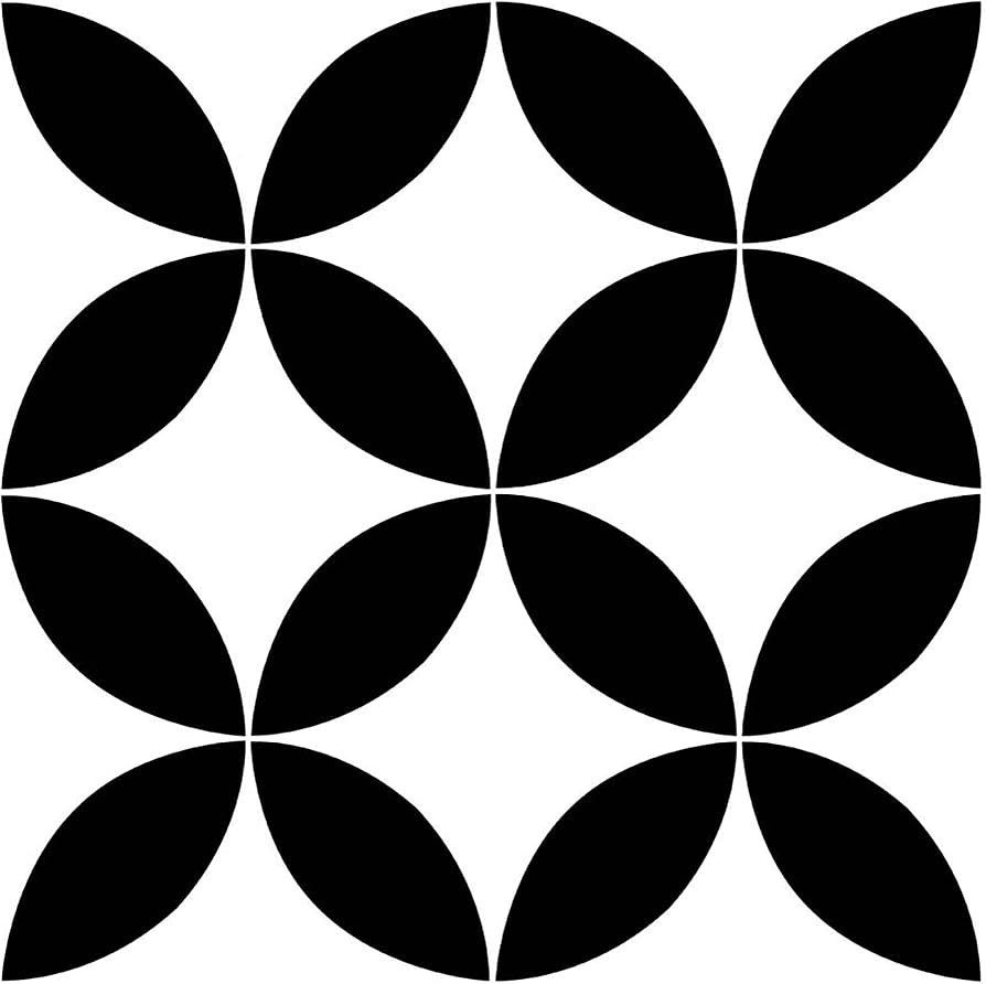 FloorPops FP3301 Starlight Peel & Stick Floor Tiles, Black | Amazon (US)