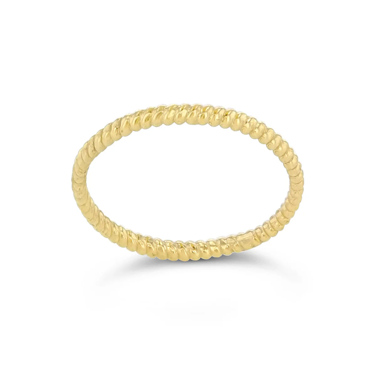Golden Twist Twilly Ring | Saturday Silks