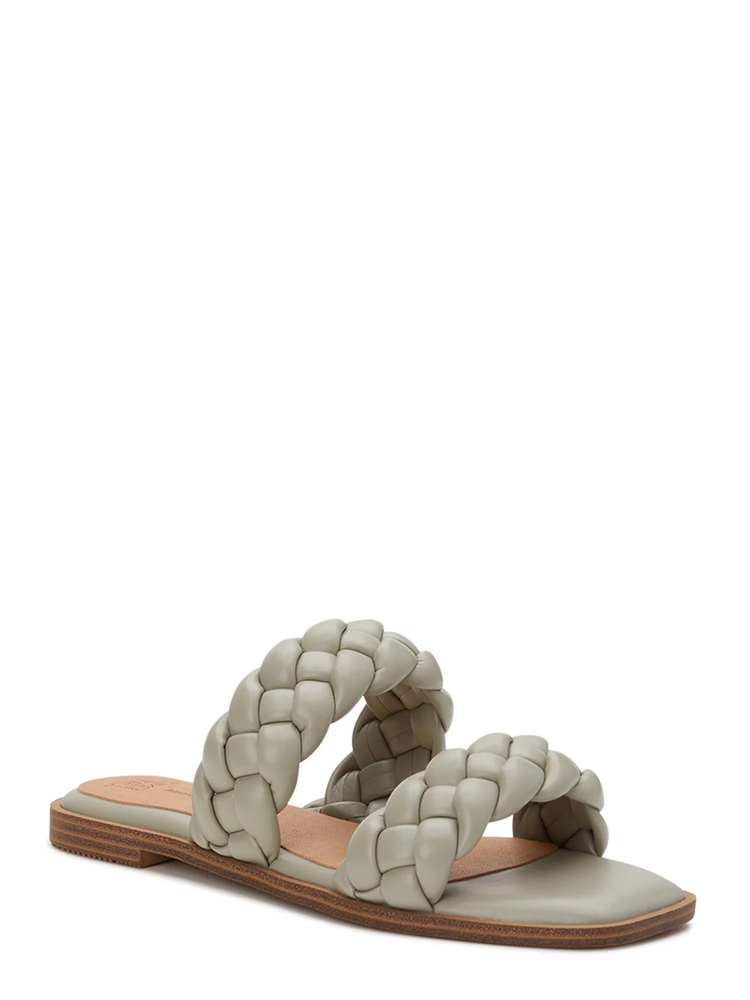 Time and Tru Women's Braided Two Band Sandals | Walmart (US)