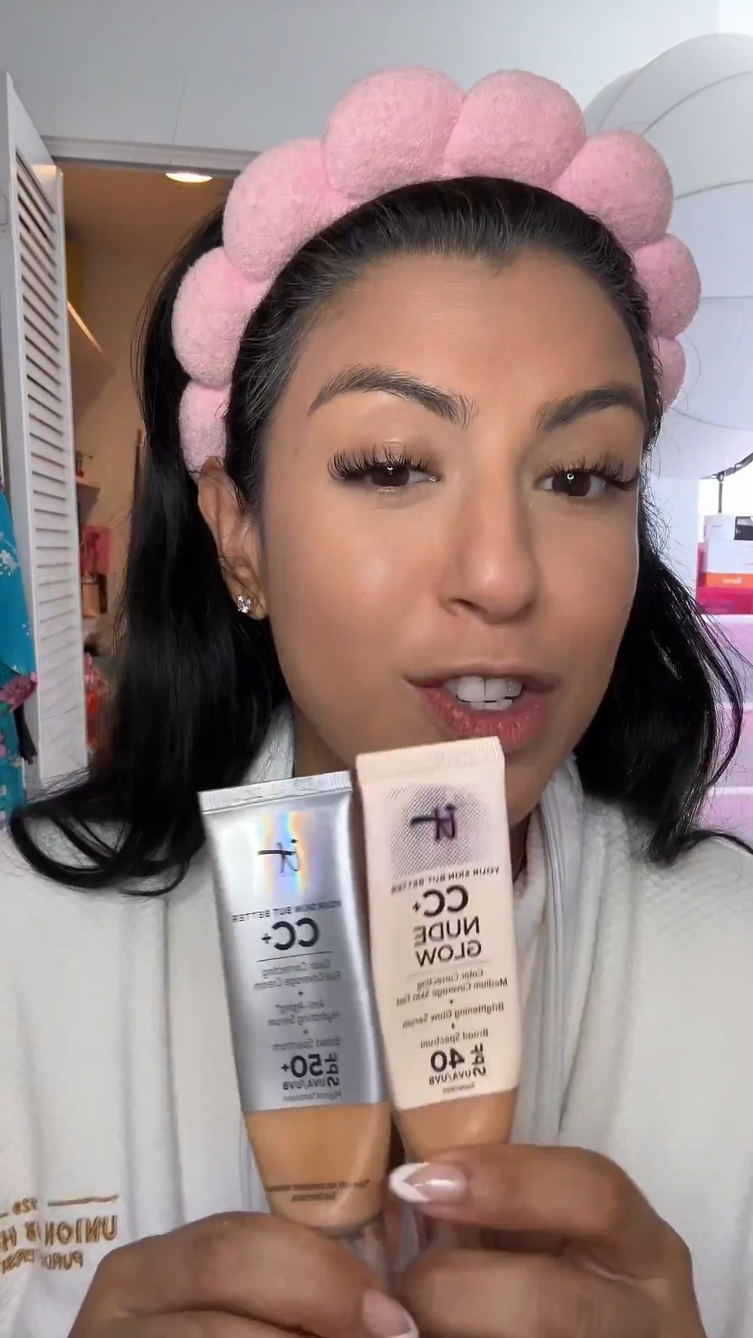 Okay, real talk—I live in these IT Cosmetics bases lately. ☀️ The Tinted Nude Glow (SPF 40) is my quick ‘no-makeup makeup’ go-to, and the CC Cream (SPF 50!!) with the brush? Flawless in 2 seconds. Both give coverage and protect my skin—no choosing between pretty and practical. 

Which one would you grab on a crazy day? 👇🏽

#LTKOver40 #LTKU #LTKBeauty