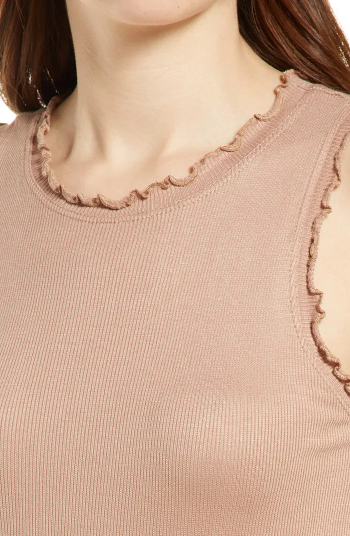 Treasure & Bond Women's Ruffle Rib Tank | Nordstrom | Nordstrom
