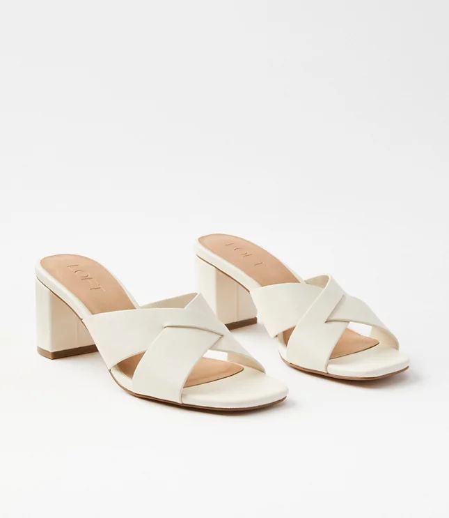 Criss Cross Mule Sandals | LOFT