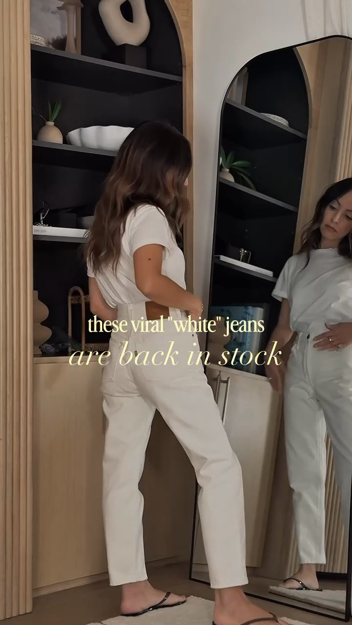 NO MORE "WHITE" JEANS.

I know this is gonna piss some people off, but if you're still wearing porcelain white jeans, it's time to make a change.

The tone for this summer is richer, more elegant, and much more wearable than a stark white. 

This more straight cut also makes them so easy to style both casually and even more dressed up.

They come size 23-34. And because they're cropped, they come in a 26" inseam. Petite girls rejoice!

And these will sell out (like they did last time) so buy them now so you don't have to think about jeans for the rest of the summer!

Size notes: Size up for a more relaxed fit and true to size for a normal fit. I'm wearing a size 24 here. 


#whitejeans #summeroutfitideas denim • the best jeans • 

#LTKmomlife #LTKPetite #LTKootd